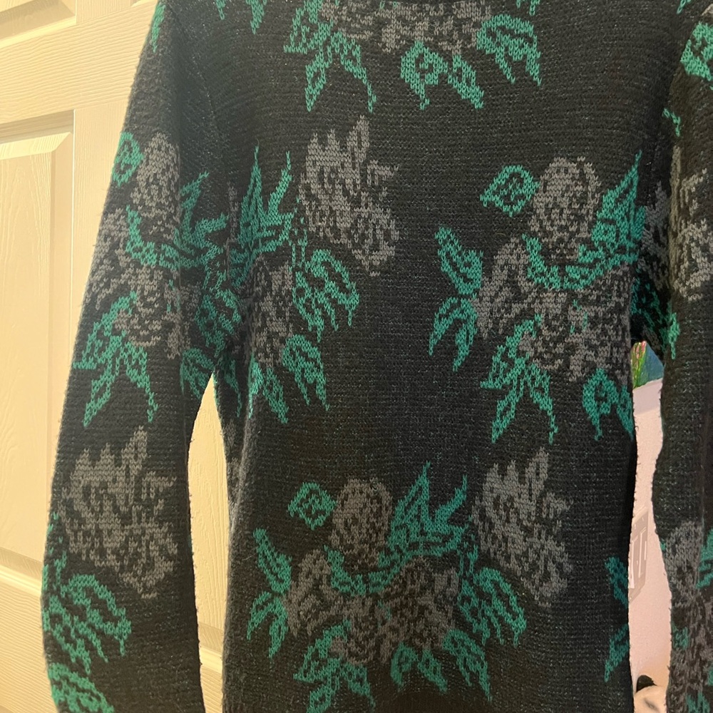 Floral Knit Sweater